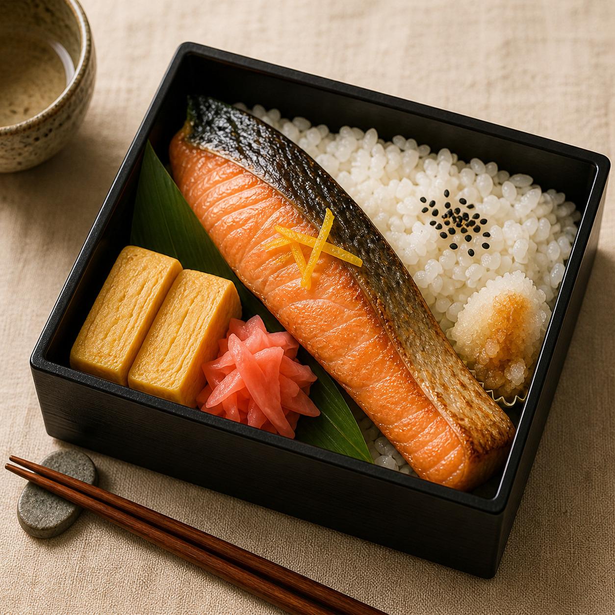 Salmon Shioyaki Bento